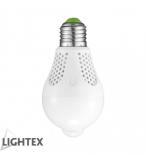 LED крушка сензор движение Lightex 7W E27 4000K 360'