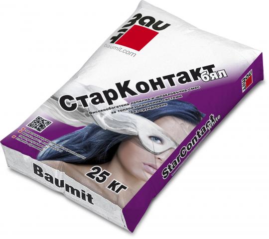 Лепило-шпакловъчна смес Baumit СтарКонтакт Гел 25 кг - Лепила и шпакловки за eps и xps