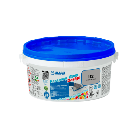 Епоксидна фуга Mapei Kerapoxy Easy Design 112 Сив, 1.5 кг - Фугиращи смеси