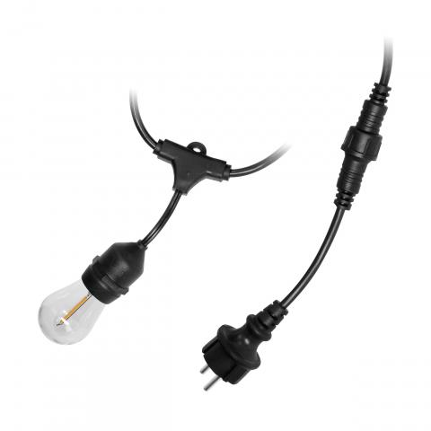 LED декоративна верига 10 м 1 W E27, снимка 3 - Градински лампи