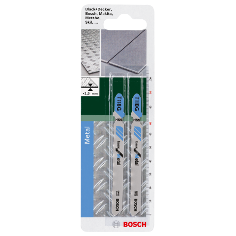 Ножчета Bosch HSS T118G 2 бр., снимка 2 - Ножчета за прободен трион