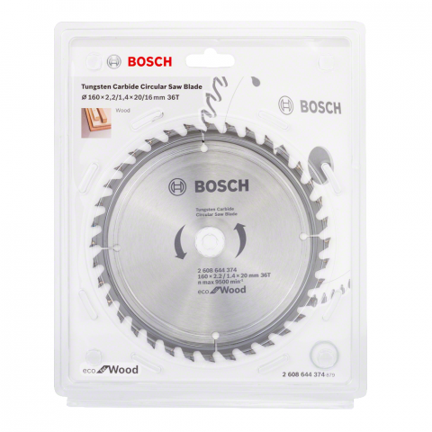 Циркулярен диск Bosch Wood 160x2.2x20 мм 36T - Циркулярни дискове