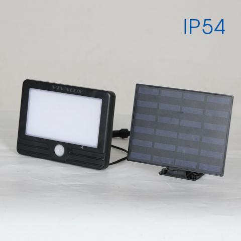 LED соларен прожектор 5 W IP54 черен Vivalux, снимка 2 - Led прожектори