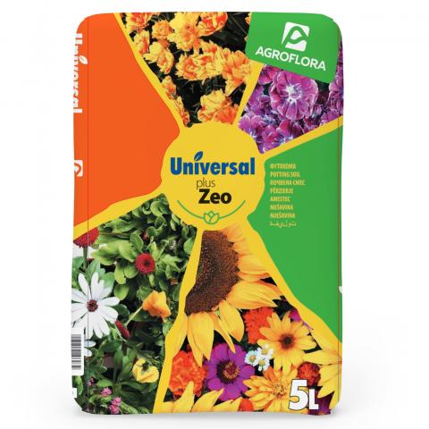 Universal + ZEO Почва за цветя 5л - Балконски почви