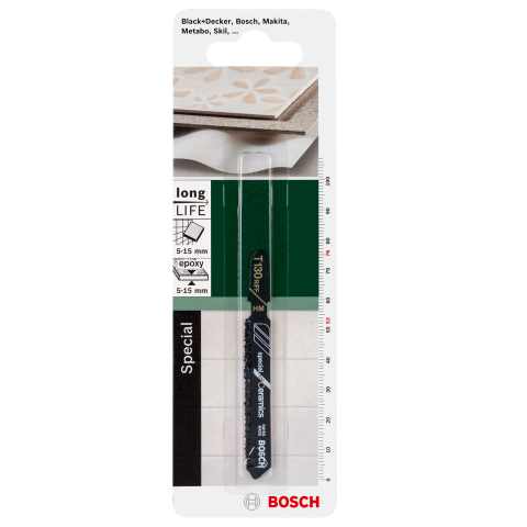 Нож Bosch за керамични плочки HM T130RF, снимка 2 - Ножчета за прободен трион