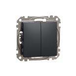 Sedna New Мех. ключ сериен, 10А 250V, антрацит