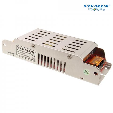 LED захранване Vivalux 200W, In100-240V, Out 12VDC-16.6A - Led ленти и аксесоари