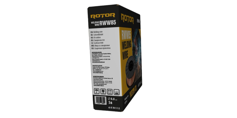 Заваръчна тел Rotor RWW0.8-5ER 0.8 мм 5 кг, снимка 3 - Заваръчна тел