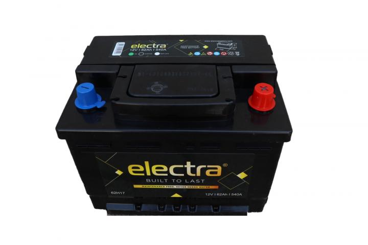 Акумулатор ElectraEL 62H17, 62Ah 540А - Акумулатори