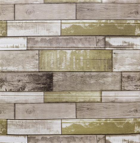 Самозалепващ панел Wood sheet mosaic - Стенни покрития