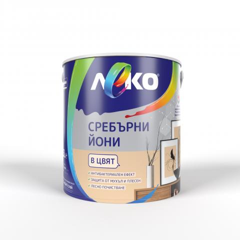 Интериорна боя Леко Сребърни йони 2.5 л бадем - Интериорни бои