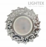 Луна Lightex стационарна кръгла прозрачен акрил с LED лента 3W 4000K 330 lm LS500170 MR16 max.7W