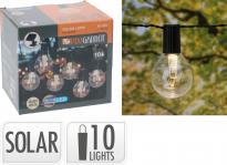 LED парти крушки прозрачен балон 10 бр.