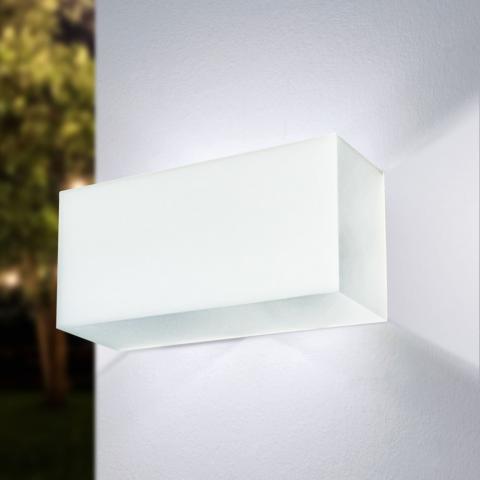 Фасаден LED аплик Vivalux Dublin 8 W бял, снимка 3 - Градински лампи