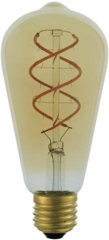 LED филаментна крушка E27 ST64 4W 400 lm 2200K - Лед крушки е27