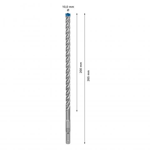 Свредло EXPERT SDS plus-7X 10x200x265 мм Bosch, снимка 3 - Свредла за бетон