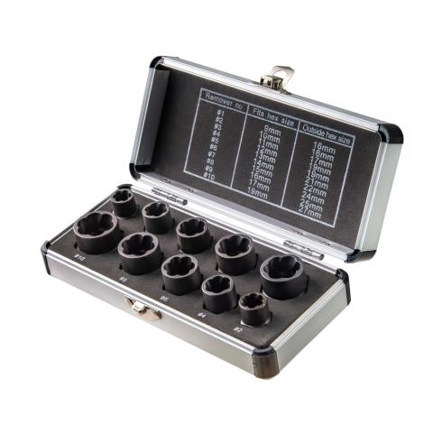Комплект екстрактори 9-19мм 3/8" Topmaster 10 бр. - Комплекти