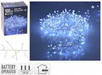 Светещ гирлянд 100 LED бяла светлина