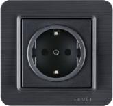 Lavin графитеносив контакт шуко 2Р+Е 16А 250V