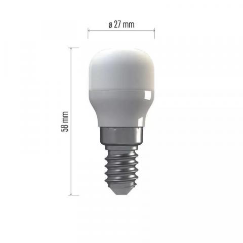 LED крушка за хладилник T25 E14 1.6W, 115 lm 4000К, снимка 3 - Лед крушки е14