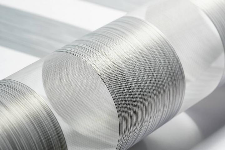 Щора двойно роло Silk 61.5х140 см стомана, снимка 2 - Текстилни щори