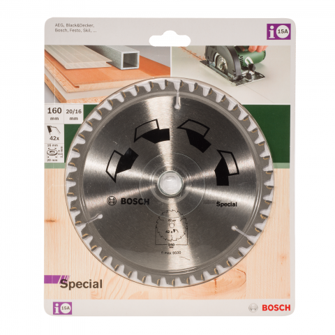 Циркулярен диск Bosch 160x2x20/16 мм Z=42 - Циркулярни дискове