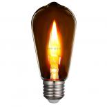 LED филамент лампа Vivalux Glow BG35 E14, 0.6W 20 lm 1800K