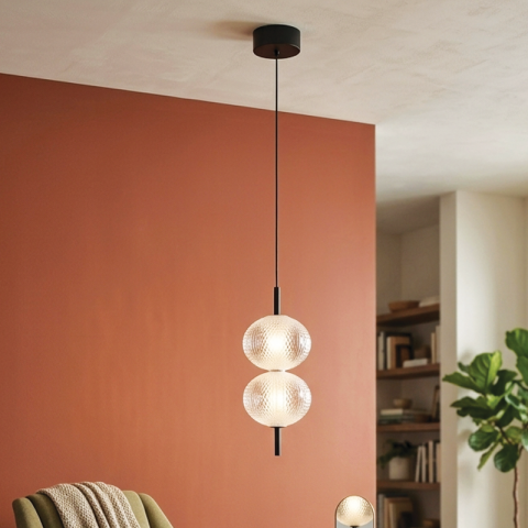LED пендел Ventura 2х12 W 1300 lm 3000K, снимка 2 - Пендели