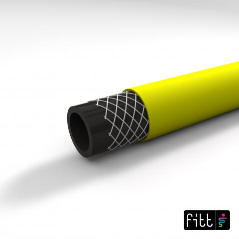 Градински маркуч Idro Yellow Kit 1/2 х 15 м, снимка 2 - Маркучи на ролка