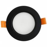 LED луна Lightex Caro черна IP54 9W 720 lm CCT, кръг ф118 мм