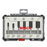 Комплект прави фрезери 6 мм Bosch 6 бр.
