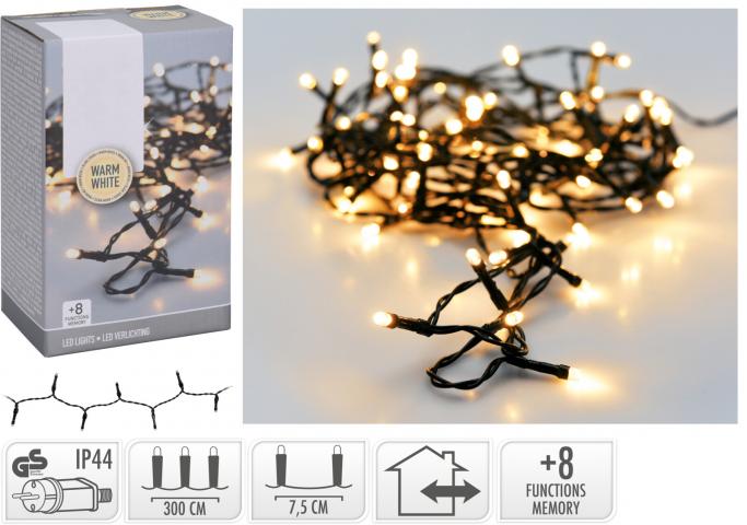 Светлинна верига 40 LED топло-бяла светлина - Светеща верига