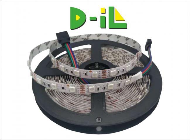 LED Лента  - SMD5050, 60/m, RGB, IP20, 12V - 5м - Осветителни тела