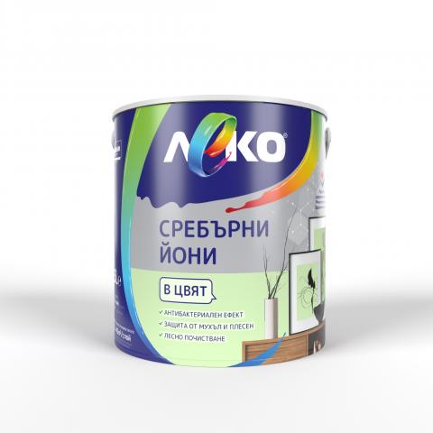 Интериорна боя Леко Сребърни йони 2.5 л бамбук - Интериорни бои