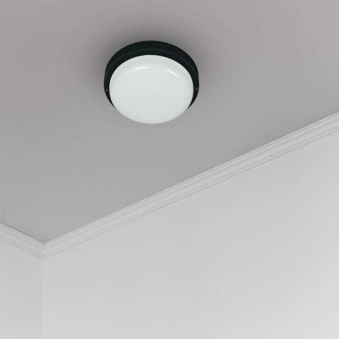 LED плафон Davo 8W черен, снимка 5 - Градински лампи