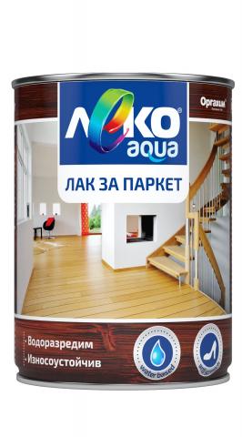 Паркетен лак Лeко Aqua 0.7 л безцветен гланц - Лакове за дърво