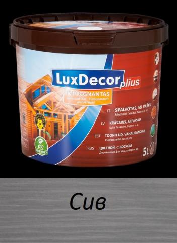 Импрегнатор Luxdecor 1 л сив - Лакове за дърво