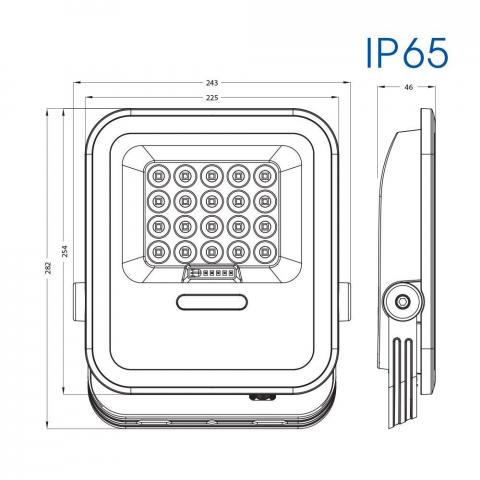 LED соларен прожектор Hector 10 W Vivalux, снимка 2 - Led прожектори