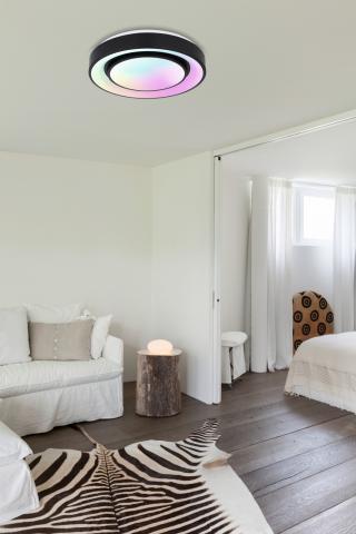 LED плафон Sully ф380 24W 2500 lm, 3000-6000K +RGB, с дистанционно управление - Плафони