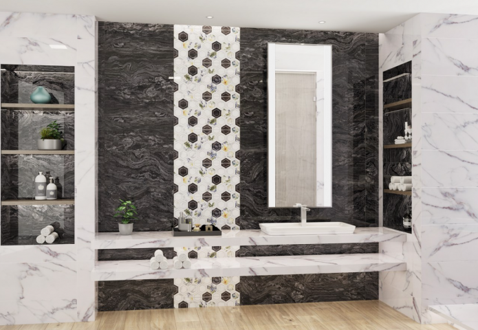 Фаянс Алтисимо 30x60 Бял, снимка 4 - Стенни плочки