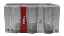 Чаши за вода Yoi Cuban 245 мл 6 бр.