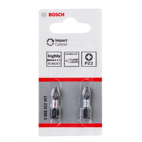 Комплект битове Impact Control PZ2 25 мм Bosch 2 бр. - Битове
