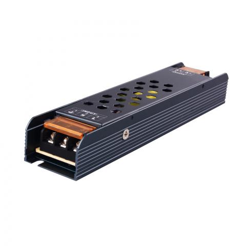 LED драйвър метален 60W 12V DC 5A 172x34x23 мм 100-265V AC IP20 Lightex - Led ленти и аксесоари