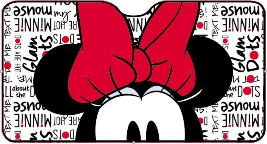 Сенник за предно стъкло Minnie 130х70 см - Автопринадлежности