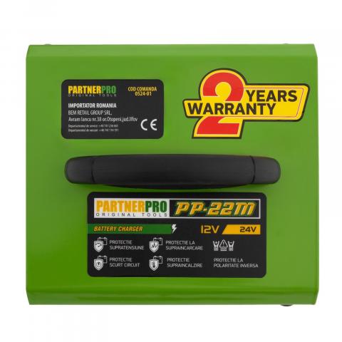 Зарядно устройство за акумулатор PartnerPro PP-22M 12/24V, снимка 3 - Зарядни устройства
