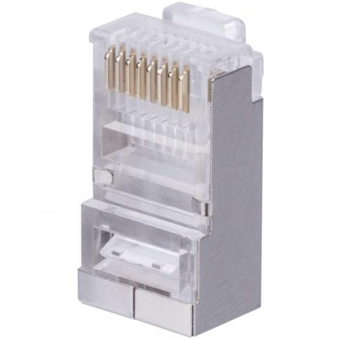 Конектор Cat 6 Solid RJ45 FTP 20 бр., снимка 2 - Кабелни накрайници