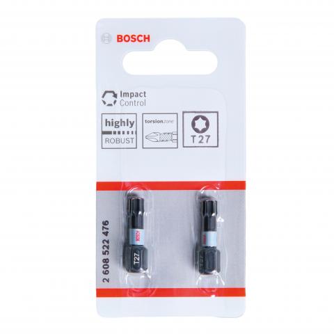 Комплект битове Impact Control T27 25 мм Bosch 2 бр. - Битове