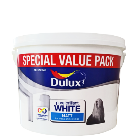 Интериорна боя DuluxMatt 7 л брилянтно бяла - Интериорни бои
