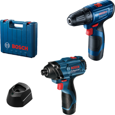 Акумулаторен комплект Bosch Blue винтоверт GSR и гайковерт GDR, снимка 4 - Акумулаторни комплекти
