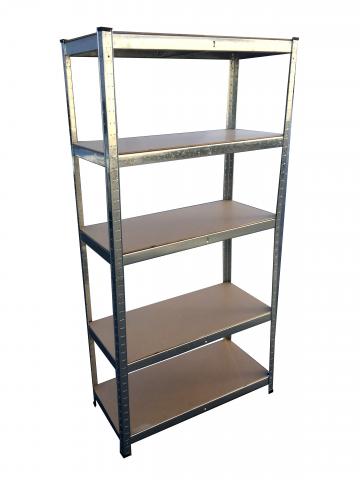 Стелаж 180x90x40 см 5x175 кг поцинкован - Метални стелажи